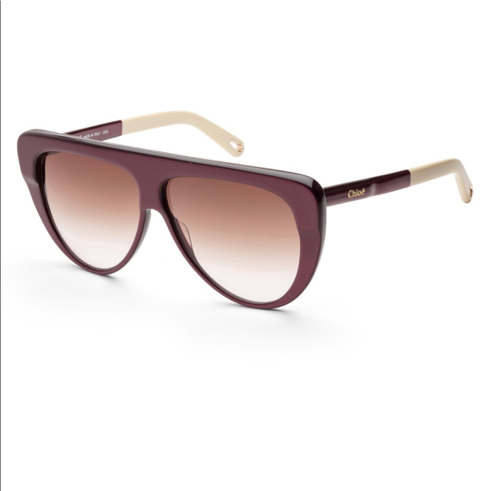 Chloe Women's 61 mm Metallic Purple Sunglasses